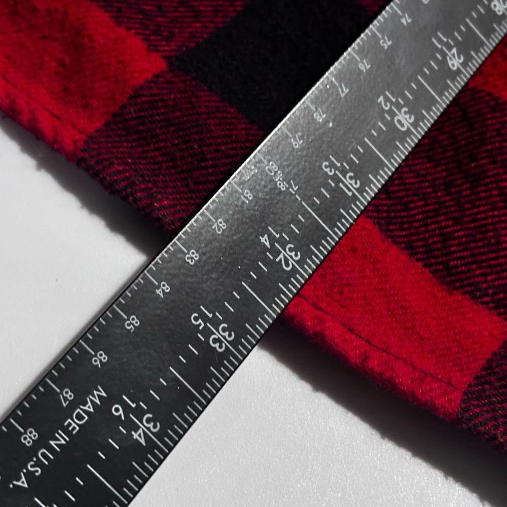 Hickory Men Red/Black Long Sleeve Button Down Shirt - Picture 5 of 6